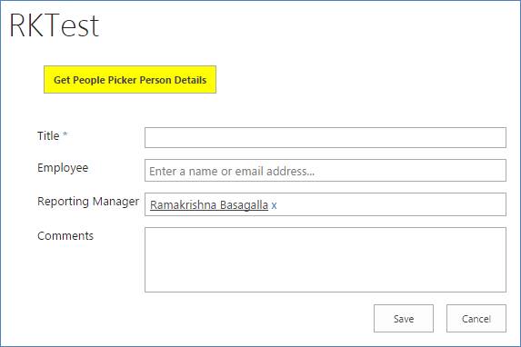 People Picker Field Actions In SharePoint Using JavaScript (JSOM)