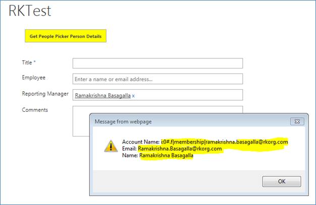 People Picker Field Actions In SharePoint Using JavaScript (JSOM)