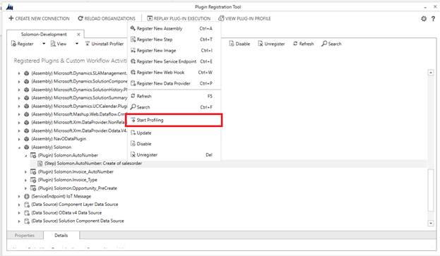Plugin Profiler in Dynamics CRM