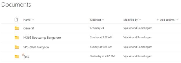 PnP Folder Explorer Control In SharePoint Framework
