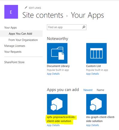PnP Folder Explorer Control In SharePoint Framework