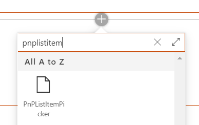 PnP List Item Picker In SharePoint Framework