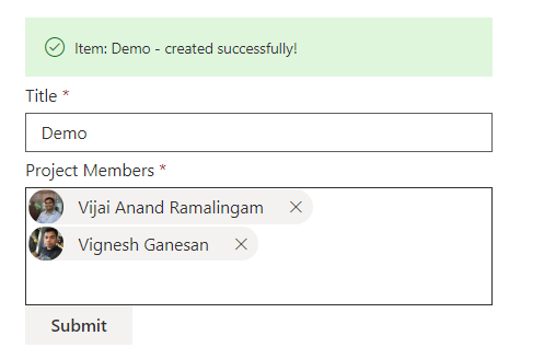 PnP People Picker Control In SharePoint Framework