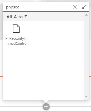 PnP Security Trimmed Control In SharePoint Framework