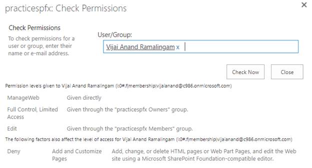 PnP Security Trimmed Control In SharePoint Framework
