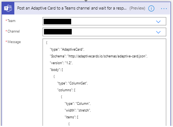 Post An Adaptive Card In Team's Channel And Save The Data In SharePoint List Using Power Automate