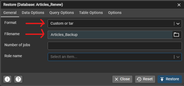 PostgreSQL Database Backup and Restore using pgAdmin