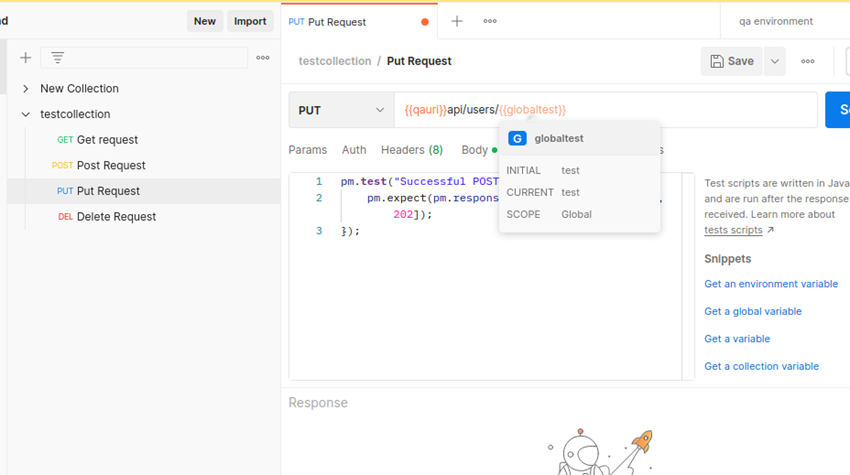 Postman - Environment, Collection And Monitors