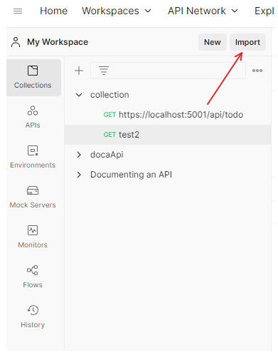 Postman - Import a Collection