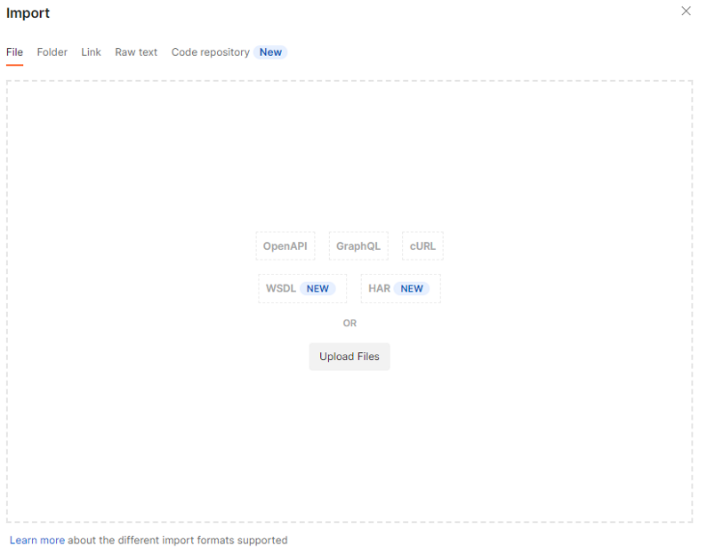 Postman - Import a Collection