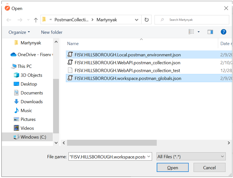 Postman - Import a Collection