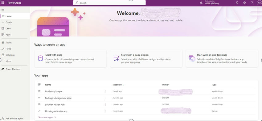 Ways to create Microsoft Apps
