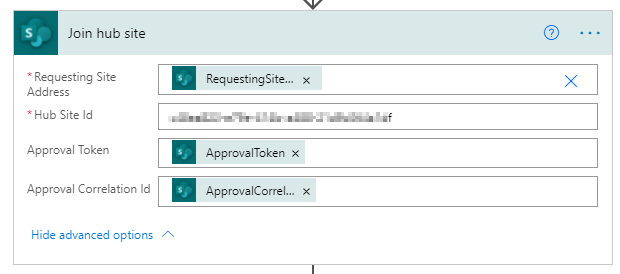 Power Automate Actions For Managing Hub Site Requests