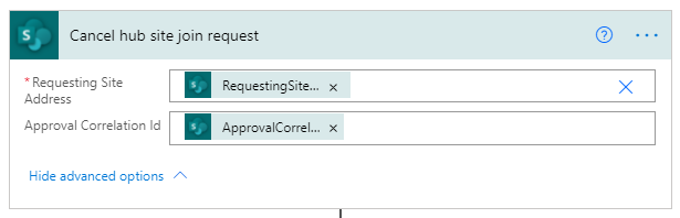 Power Automate Actions For Managing Hub Site Requests