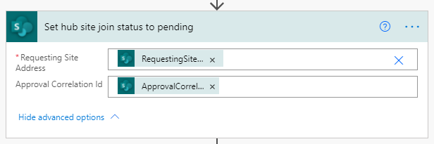 Power Automate Actions For Managing Hub Site Requests