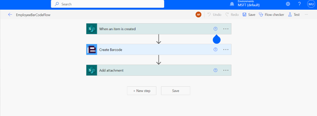 Accessed the flow and edits