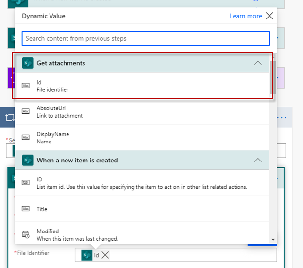 Power Automate Sending Attachments