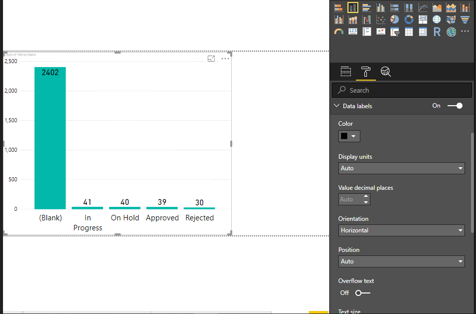 Power BI Axis, Data Labels And Page Level Formatting