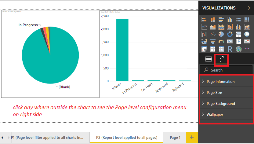 Power BI Axis, Data Labels And Page Level Formatting