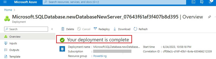 Power BI integration with Azure