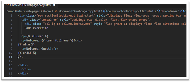 Insert the Liquid Code