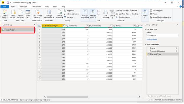 Power Query in Power BI