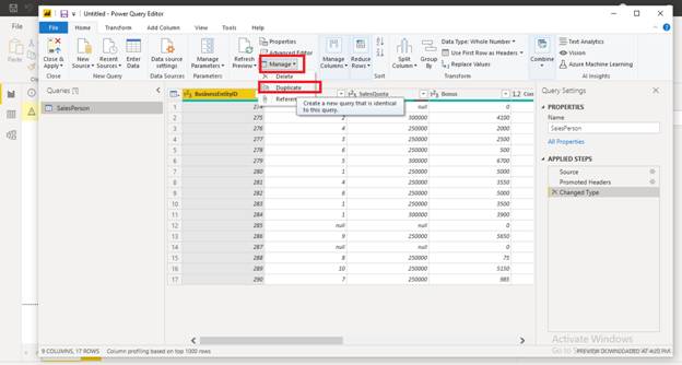 Power Query in Power BI
