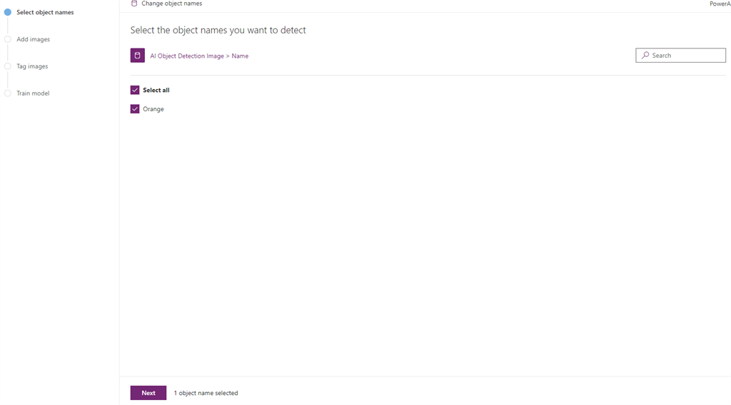 PowerApps AI - Object Detection