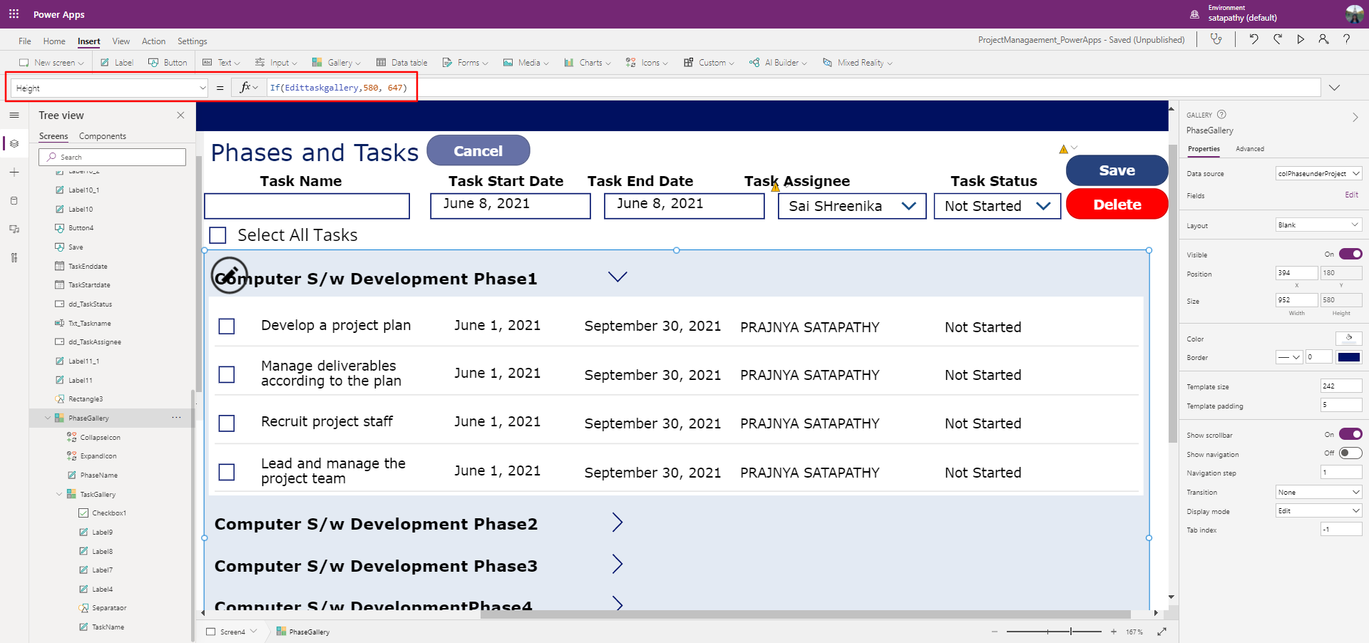 PowerApps Bulk Update Collection With Patch And Floating Concept Used For Screen Customization