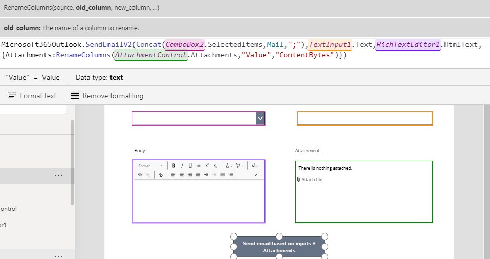 powerapps send email from sharepoint list