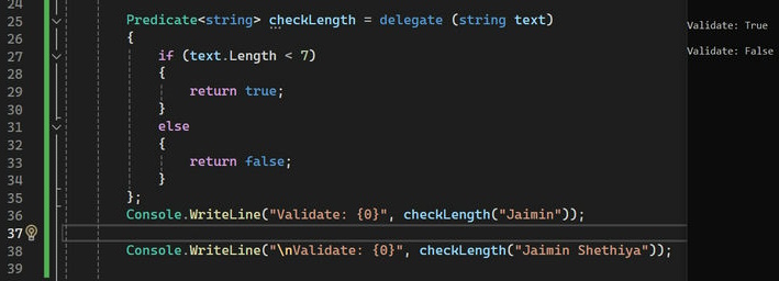 Predicate Delegates in .NET Core C#: Syntax, Usage and Examples