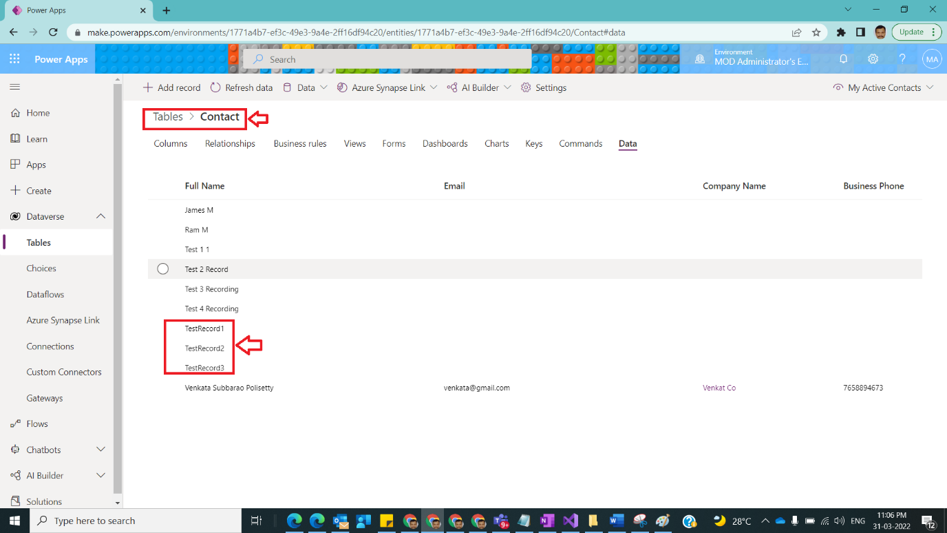 Prepare Quick Test Data Using Power Automate Figure 9