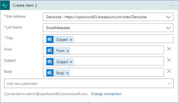 Process Incoming Emails in SharePoint Online using Azure Logic Apps