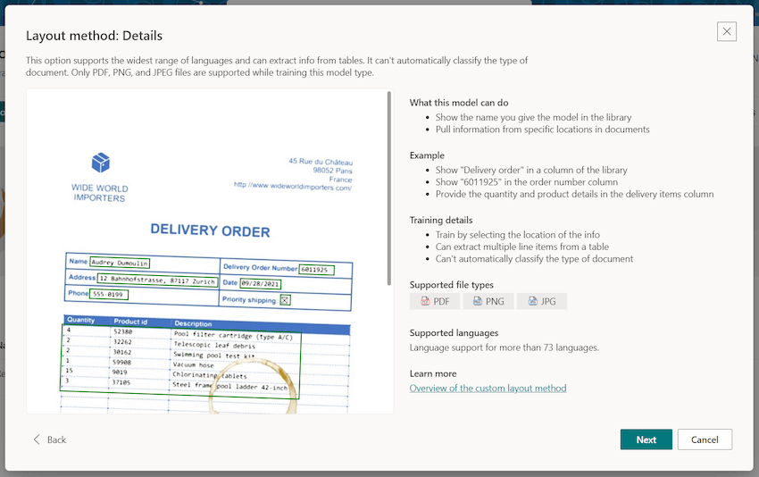 Process Structured Documents with Microsoft Syntex