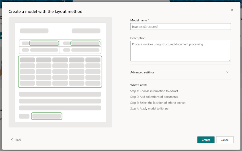 Process Structured Documents with Microsoft Syntex