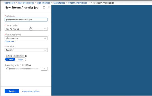 Processing Data With Azure Stream Analytics