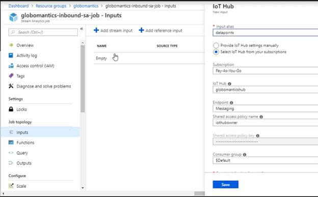 Processing Data With Azure Stream Analytics