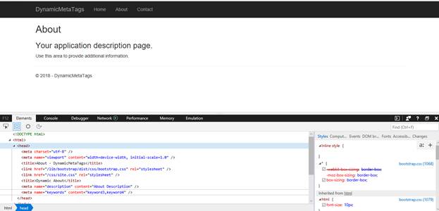 Programmatically Injection Of SEO Friendly Tags In ASP.NET Core