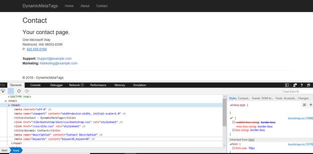 Programmatically Injection Of SEO Friendly Tags In ASP.NET Core