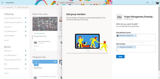 Project Management Application Using PowerApps And SharePoint Online