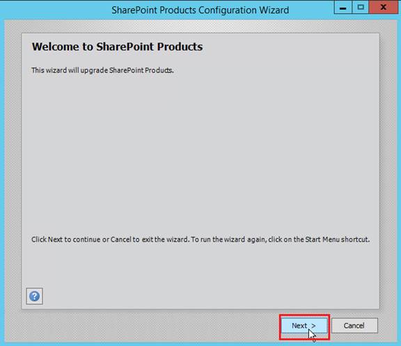 SharePoint Product Configuration Wizard