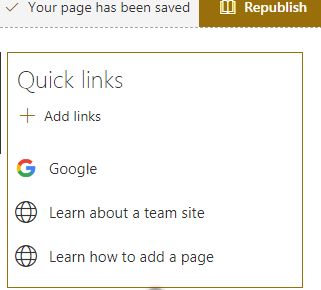 Promoted Links Web Part In SharePoint Online Modern Page