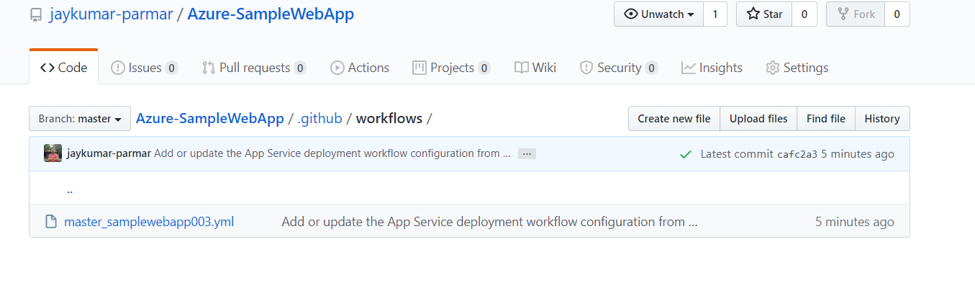Publish .NET Core WebApp to Azure