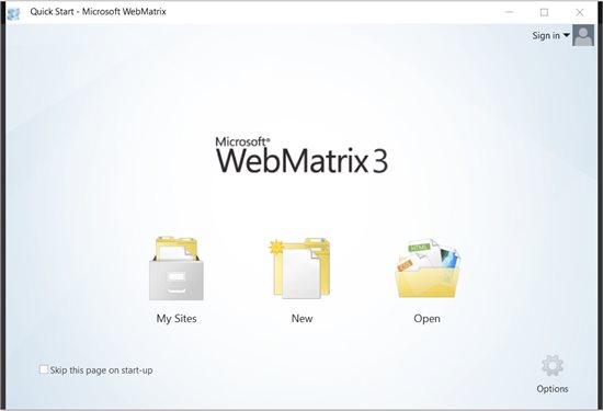 WebMatrix 