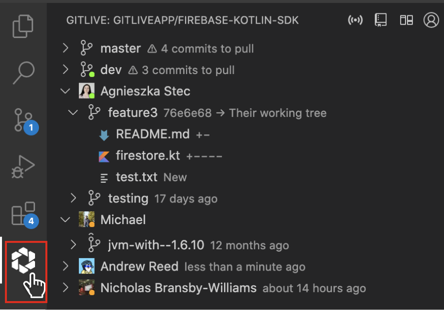 Pull sooner and merge faster in VS Code