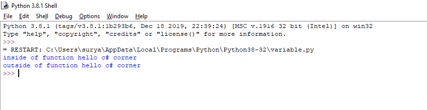 Python Variables
