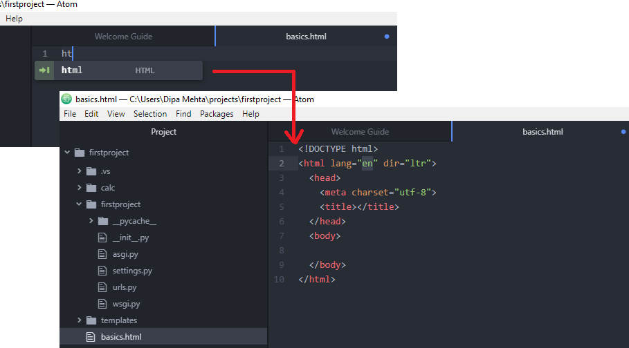 Django Bootcamp🐍 With Atom Editor