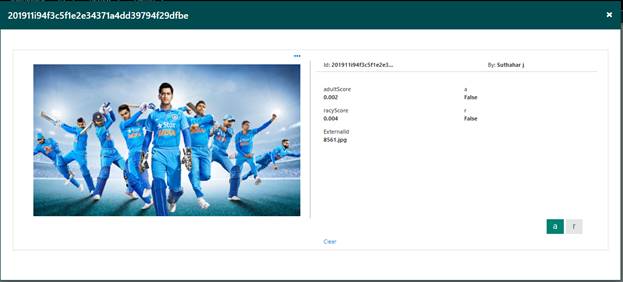 Quick Look Cognitive Service Content Moderator Web Application