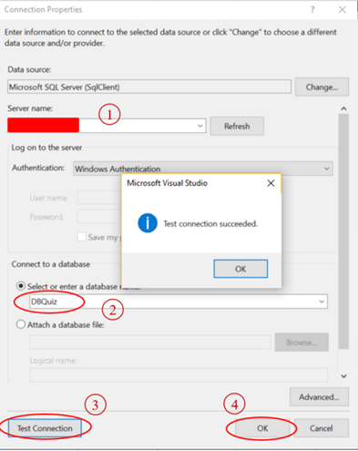 Connect to a database
