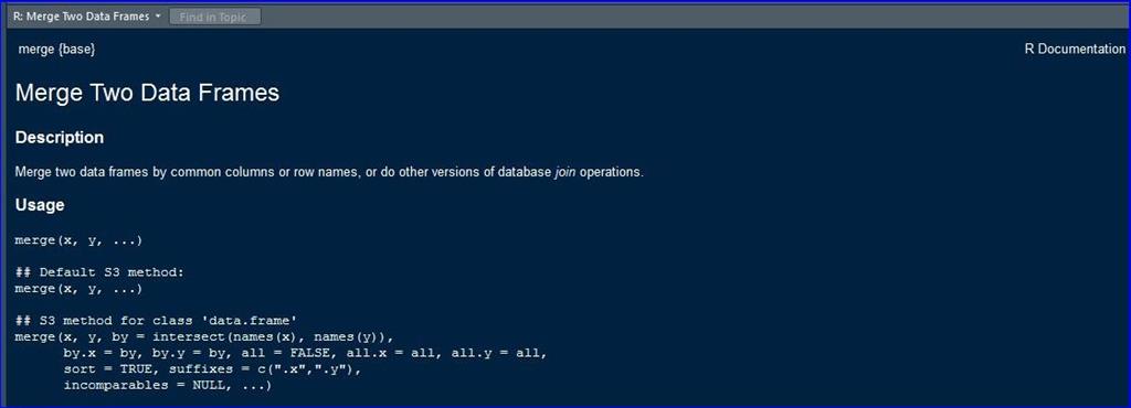 R Data Frame Operations - Merging/Joining Two Data Frames In R